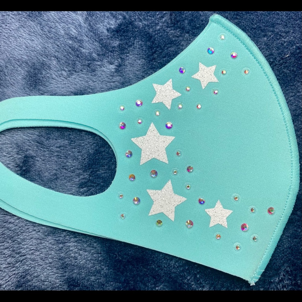Hand made Rhinestone face mask - Picture 2 of 3